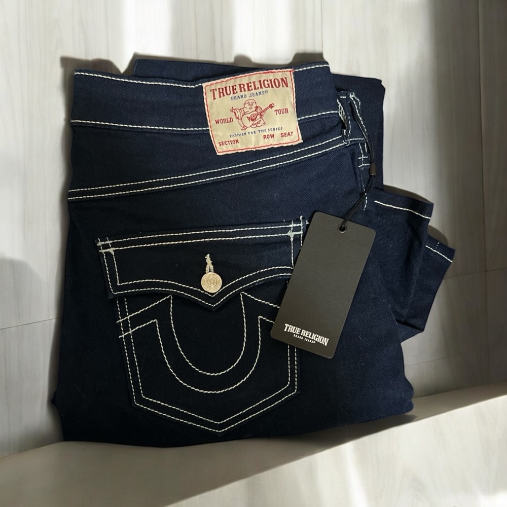 True Religion Becca MidRise Bootcut Flap Pocket Jeans 32 - Picture 3 of 5